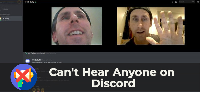 discord can't hear anyone