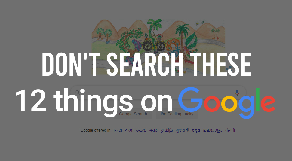 What can't we search on Google?