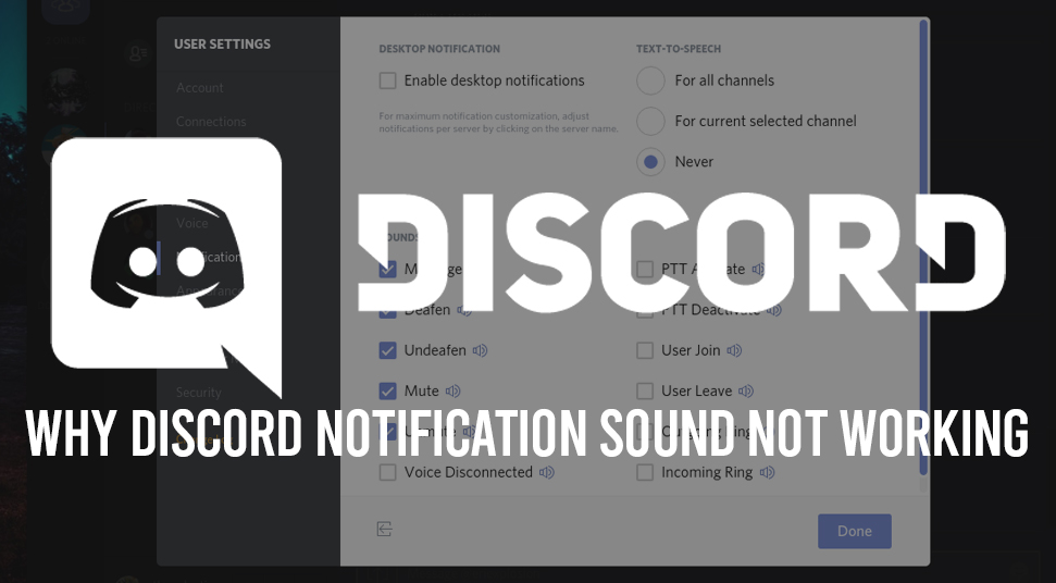 discord notification sound not working