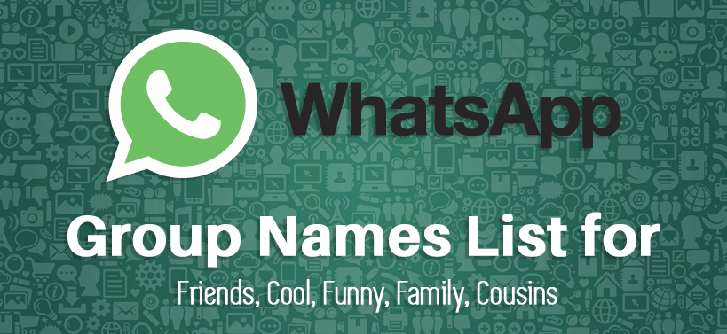 whatsapp group names for friends