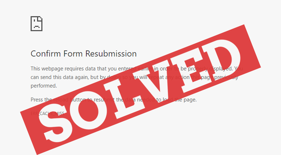confirm form resubmission