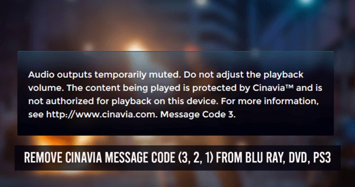 cinavia message code 3