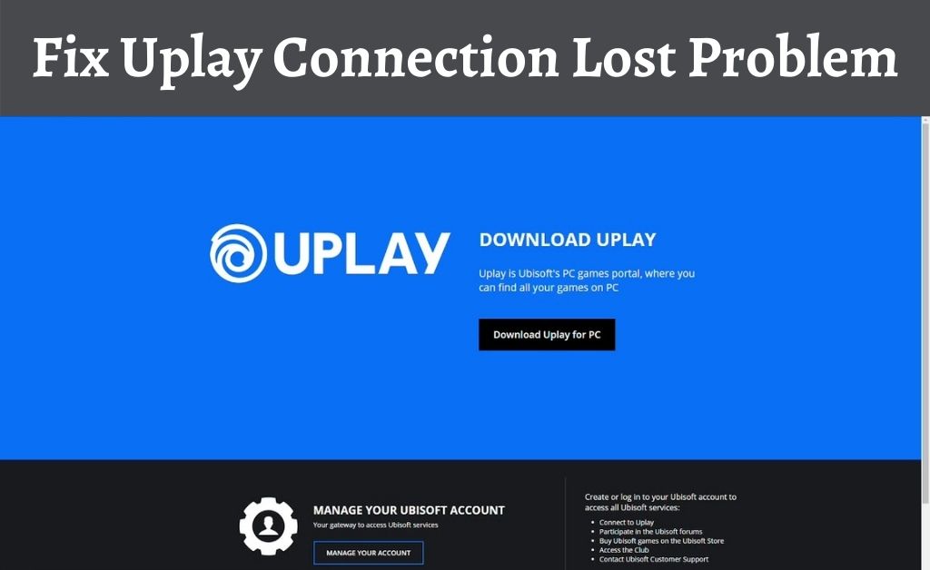 uplay connection lost