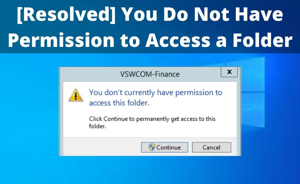 you do not have permission to access