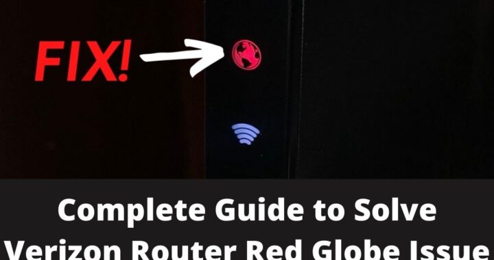 Verizon router red globe