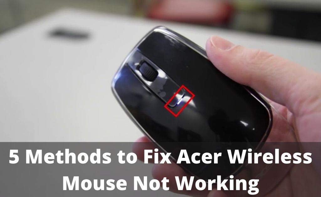 acer wireless mouse not working