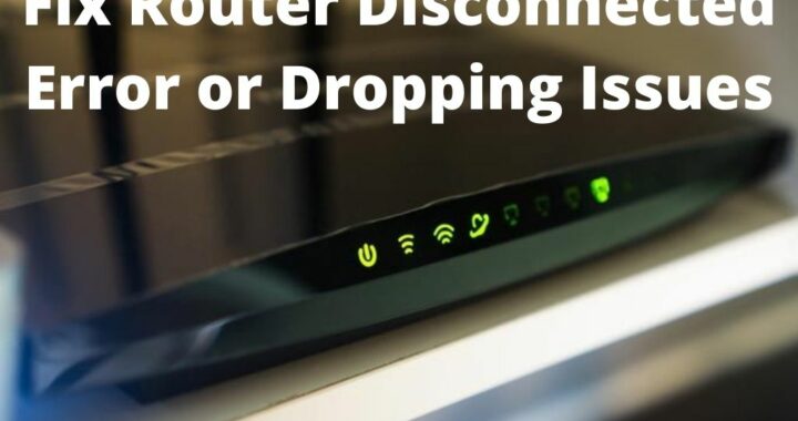 router disconnected error