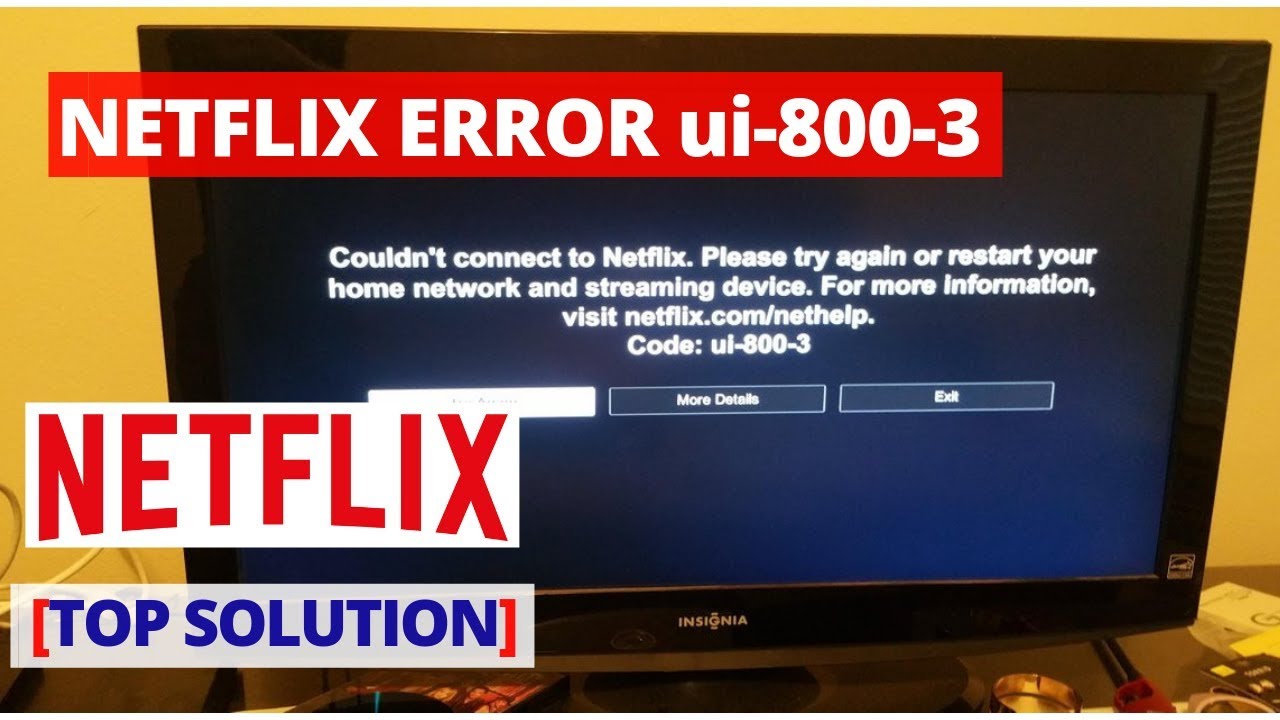 Netflix Code ui8003. How to troubleshoot?