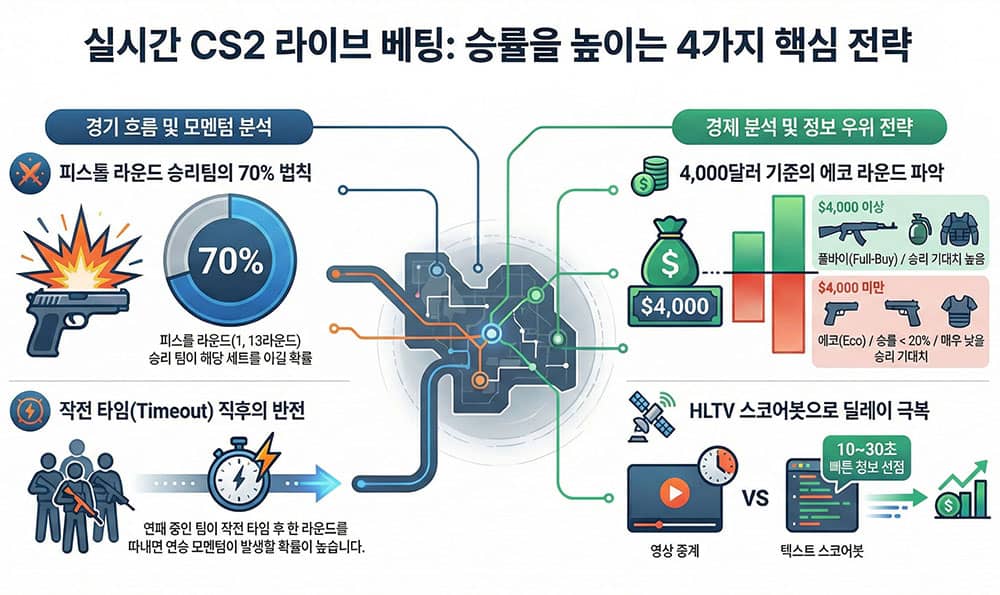 카운터스트라이크 실시간 라이브 베팅 승리 전략