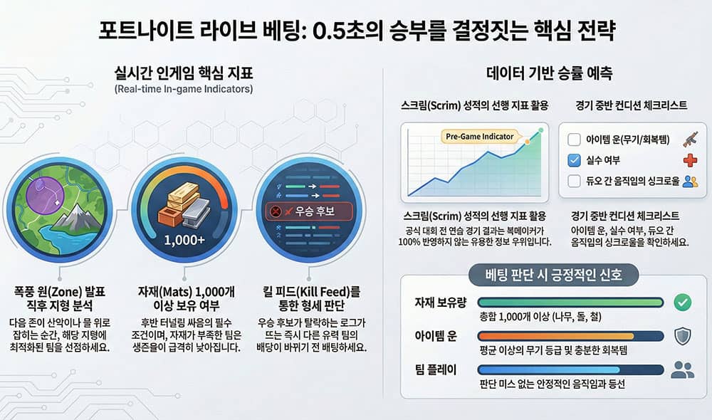 포트나이트 라이브 베팅 전략