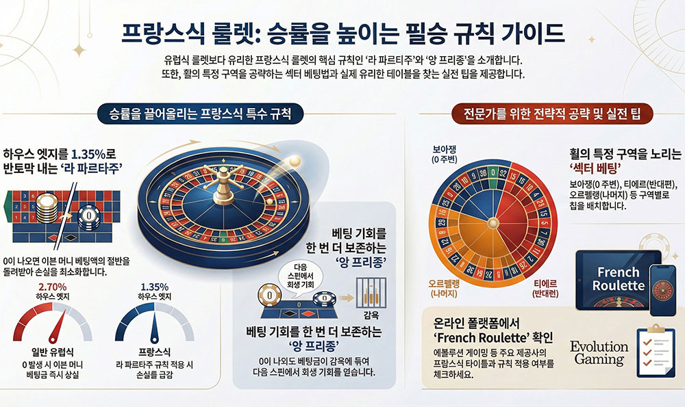 프랑스식 룰렛 승률 향상 가이드