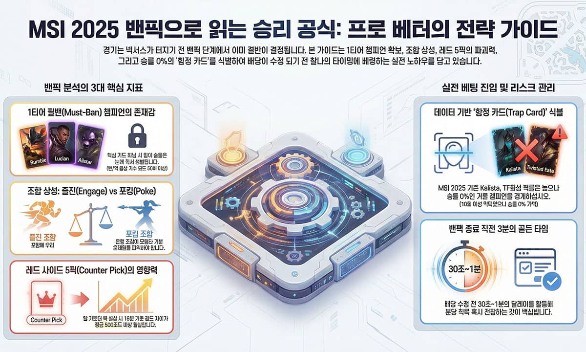 프로 베터의 MSI 드래프트 해석과 베팅 전략