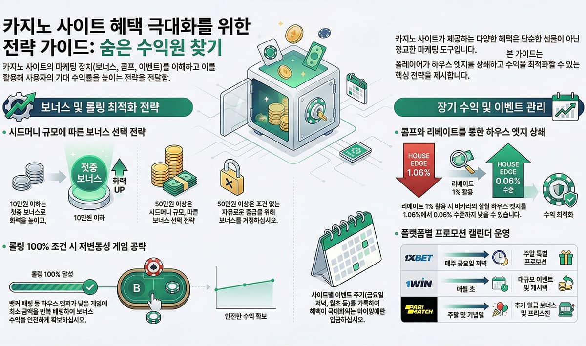 카지노 사이트의 허점을 찌르는 수익 극대화