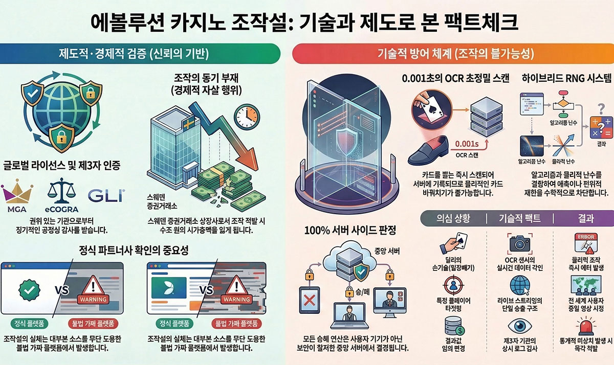 에볼루션 카지노 조작설 팩트 체크