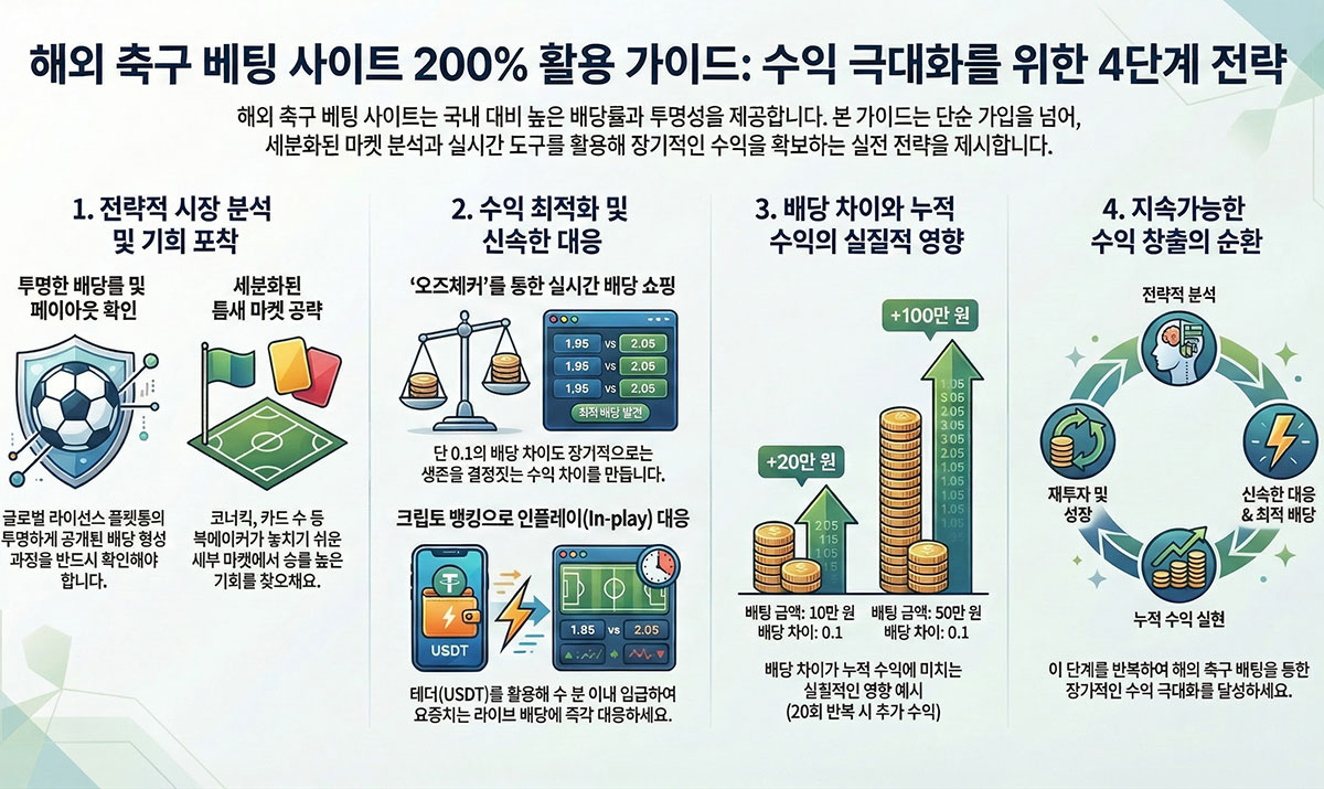 배당 높은 해외 축구 베팅사이트 활용법