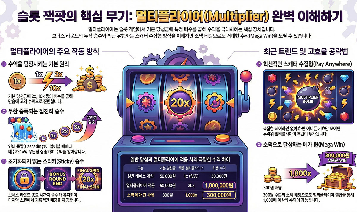 슬롯 잭팟의 멀티플라이어 이해하기