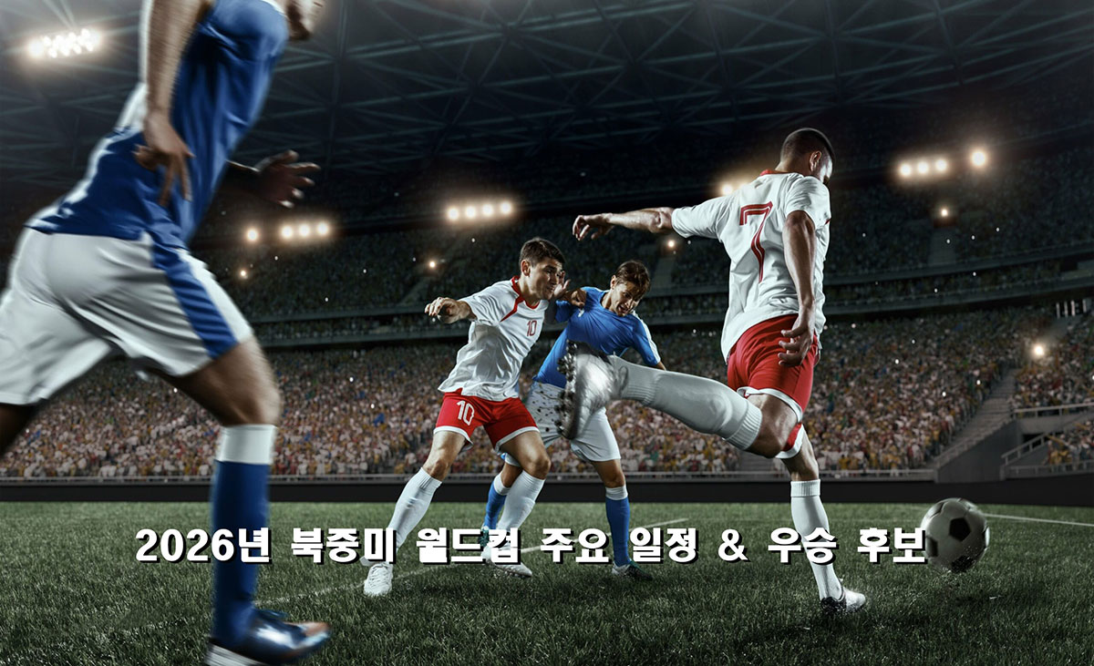 2026 북중미 월드컵 주요 일정 & 우승 후보