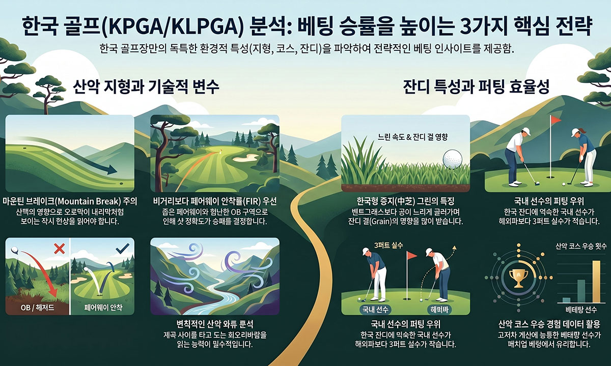한국 골프(KPGA/KLPGA) 토토 분석 및 베팅 노하우