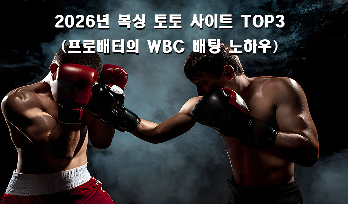 2026년 최고의 복싱 토토 사이트 TOP3